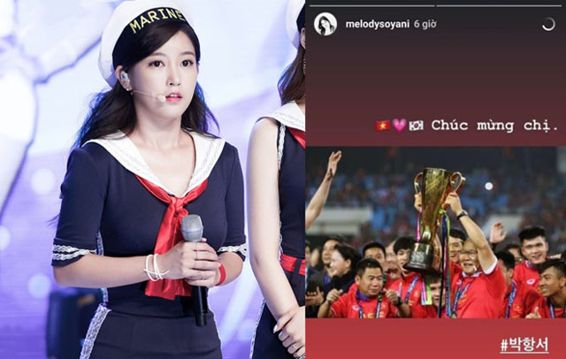 Thần tượng Hàn mắc lỗi hài hước khi chúc mừng HLV Park Hang-seo
