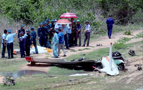 Máy bay quân sự rơi ở Khánh Hòa, 2 chiến sĩ hy sinh