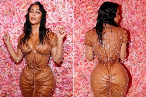 Kim Kardashian phủ nhận cắt xương sườn để có vòng eo con kiến