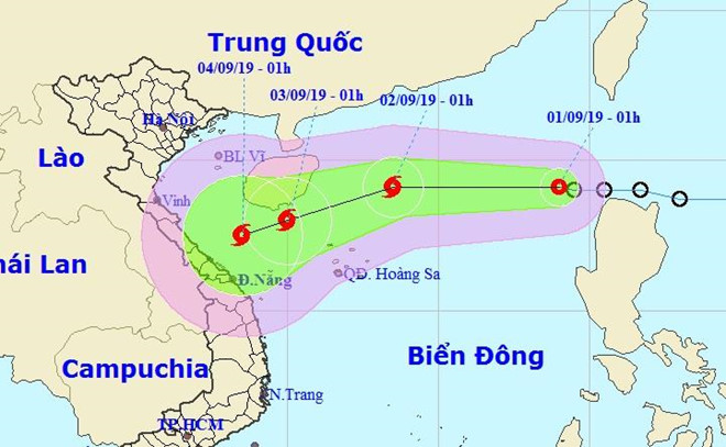 Áp thấp nhiệt đới đi vào Biển Đông, khả năng mạnh thành bão số 5
