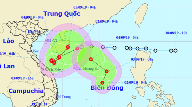 2 áp thấp nhiệt đới cùng xuất hiện trên Biển Đông