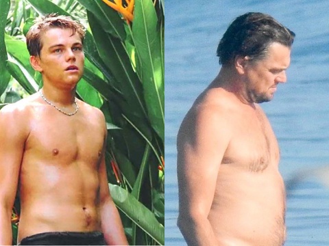 Leonardo DiCaprio để lộ thân hình kém săn chắc