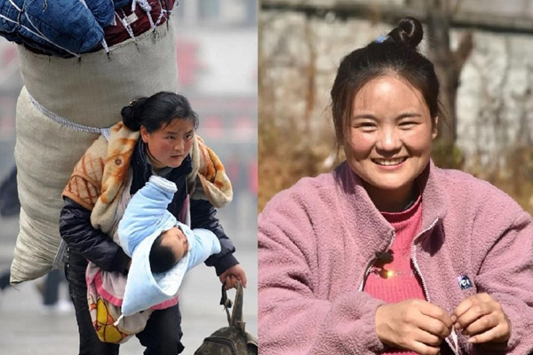 Bà mẹ Trung Quốc nổi tiếng nhờ bức ảnh ở ga tàu 11 năm trước