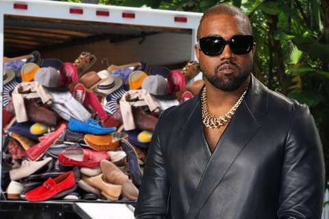 Kanye West mang theo 500 đôi giày rời khỏi nhà Kim Kardashian