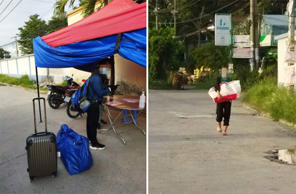 Hai bạn trẻ đi bộ từ TP.HCM về Huế, đến Đồng Nai được tặng vé tàu