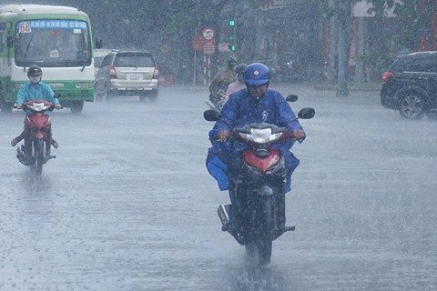 Hà Nội mưa lớn cuối tuần