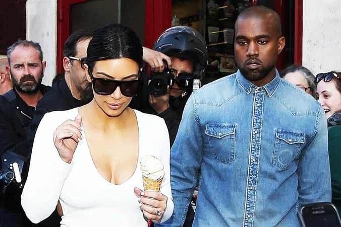 Kim Kardashian dửng dưng trước cảnh Kanye West cãi nhau