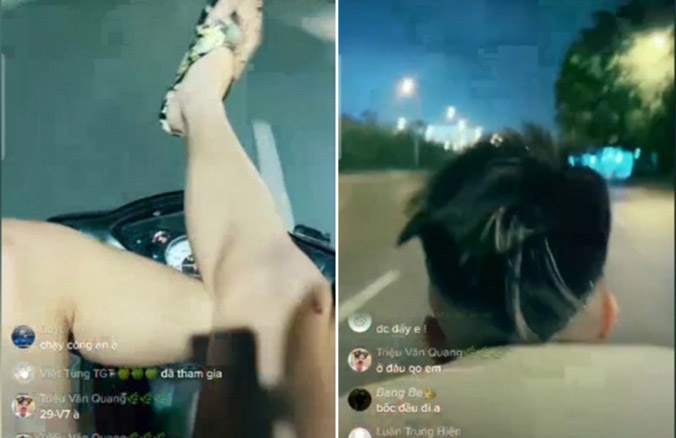'Quái xế' lái xe bằng chân, livestream trên TikTok vì 'không sợ CSGT'