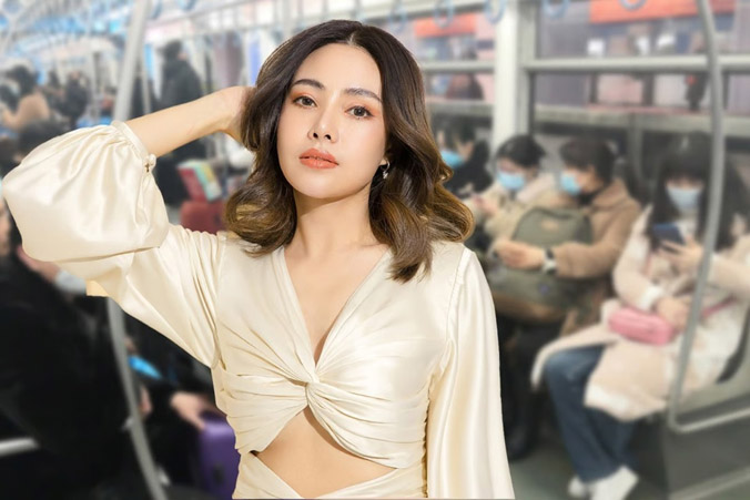 Cô gái bị chê mặc hở hang trên tàu điện ngầm ở Trung Quốc