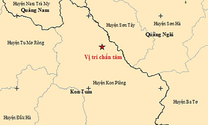 9 trận động đất liên tiếp ở Kon Tum