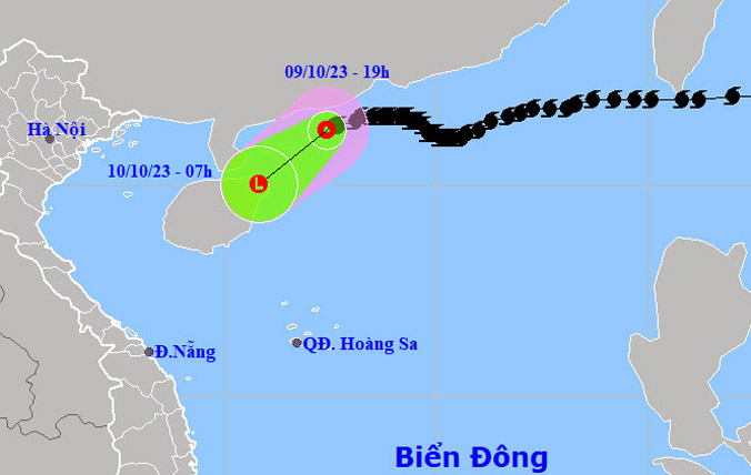 Bão Koinu suy yếu thành áp thấp nhiệt đới