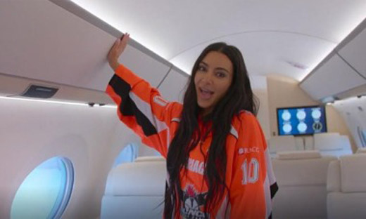 Máy bay riêng 150 triệu USD của Kim Kardashian