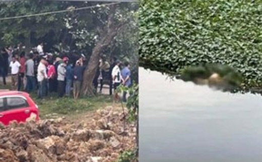 Tìm thấy thi thể 2 bé gái và người bố trên sông ở Hưng Yên