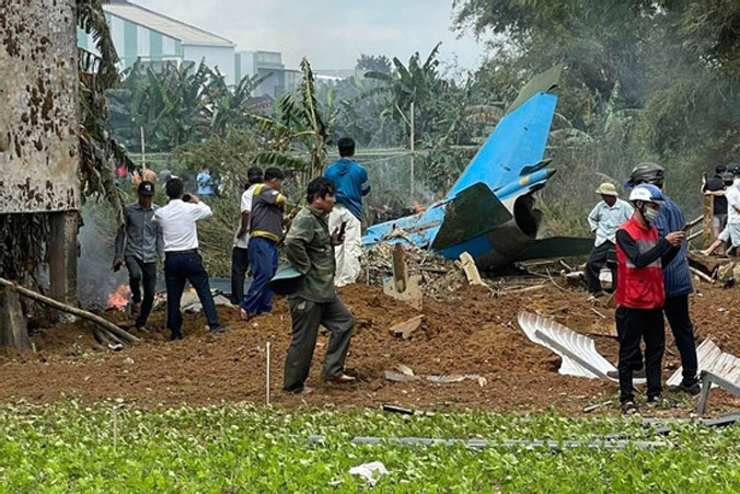 Máy bay rơi ở Quảng Nam
