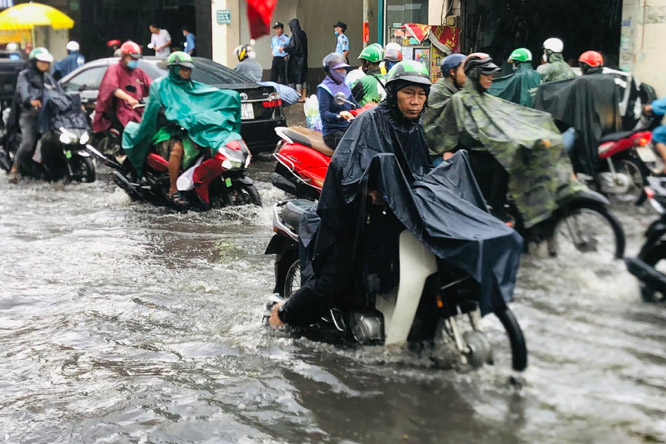 Tây Nguyên, Nam Bộ có nơi mưa rất to