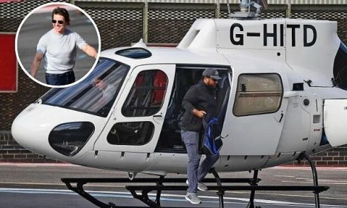 Tom Cruise và con trai đi chơi bằng trực thăng